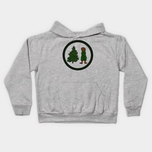 Pine Tree Gondola Kids Hoodie